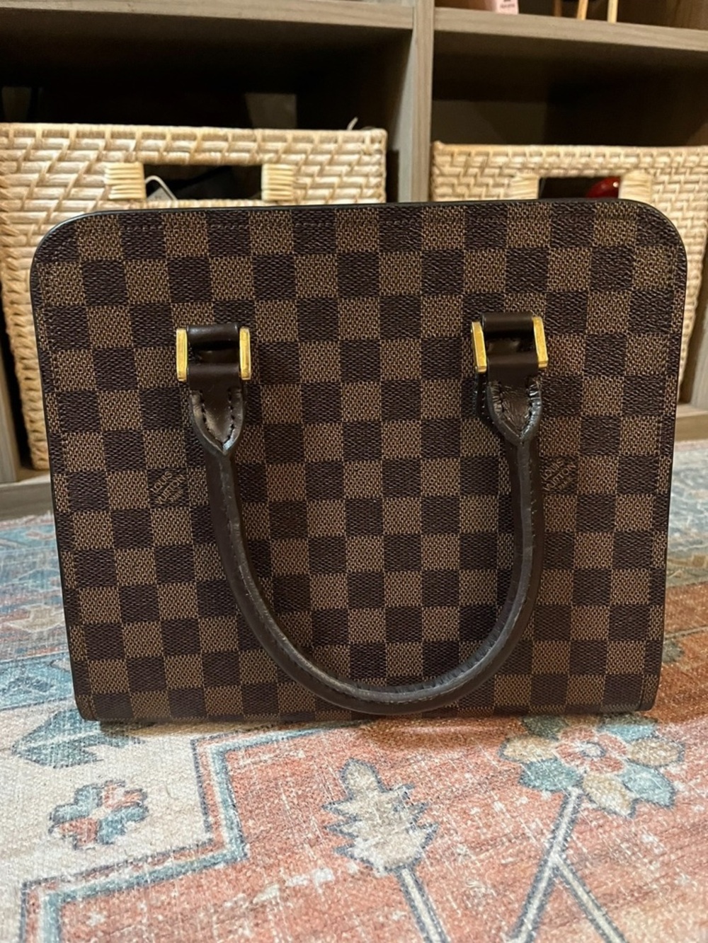 LOUIS VUITTON Triana Handbag in Damier Ebene Y2K Vintage - Picture 4 of 16